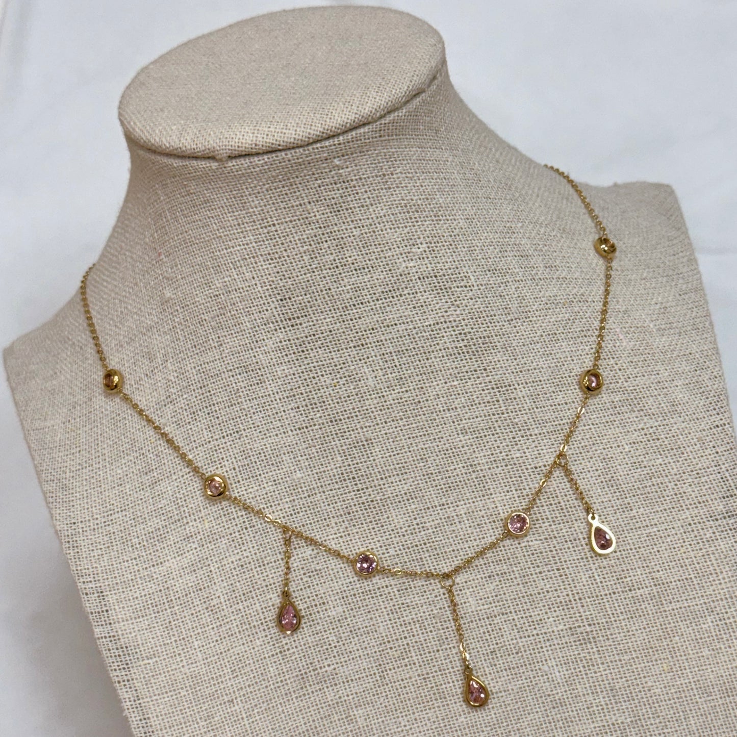 Pink Crystal Necklace