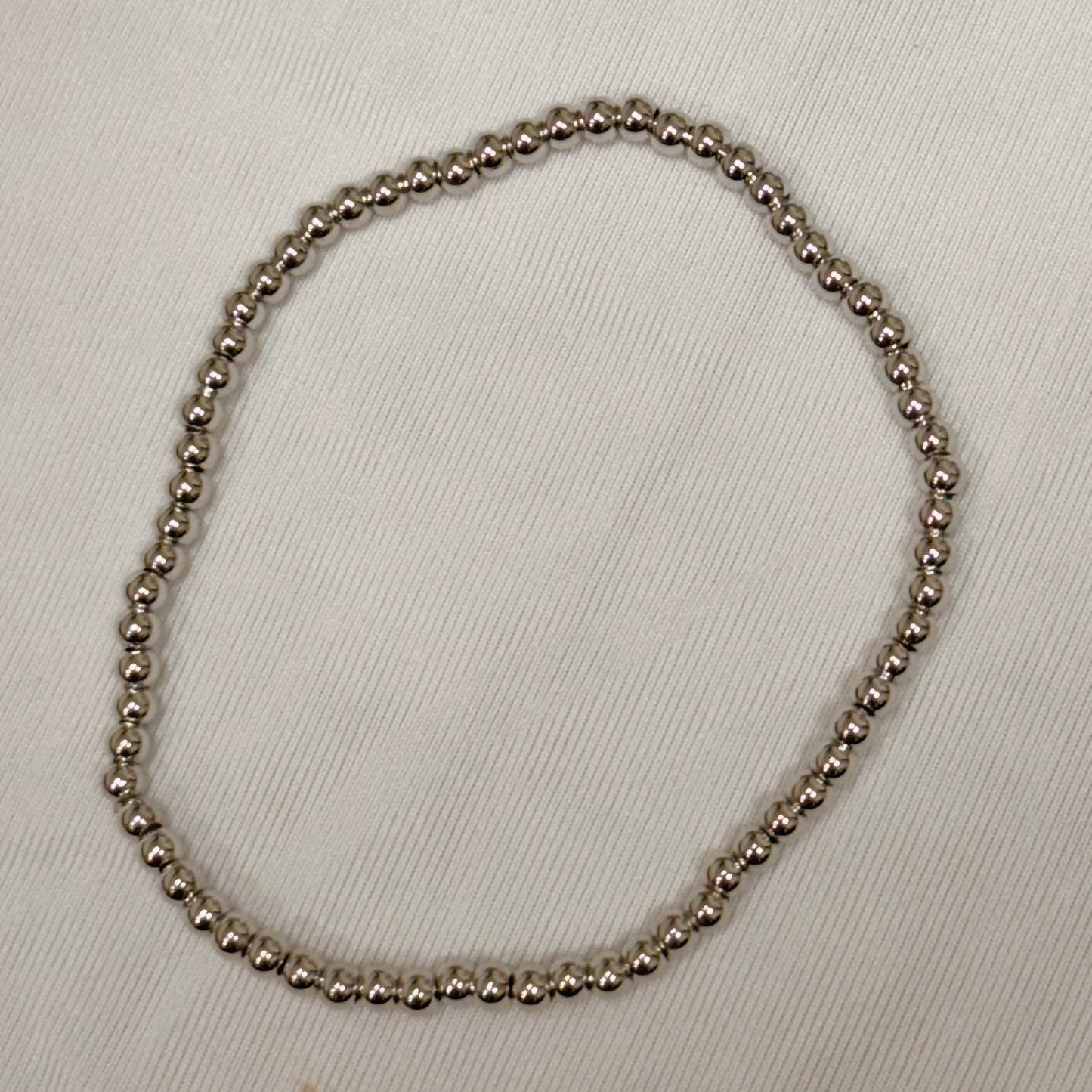 Silver Beaded Bracelet