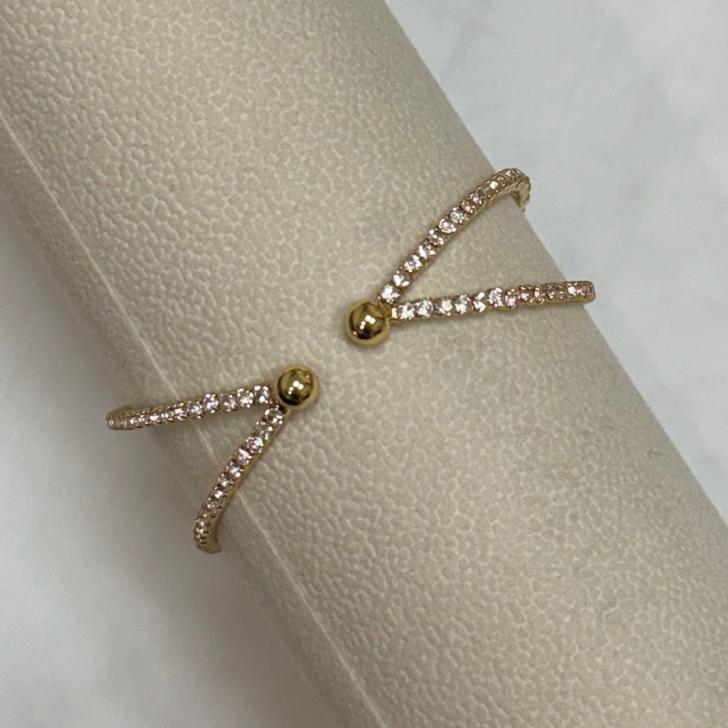 Diamond Twist Bangle