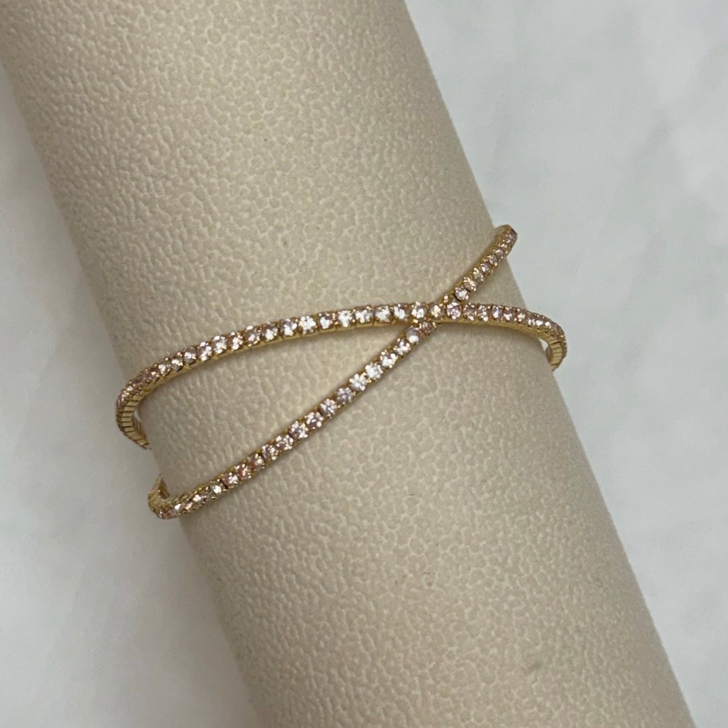 Diamond Twist Bangle