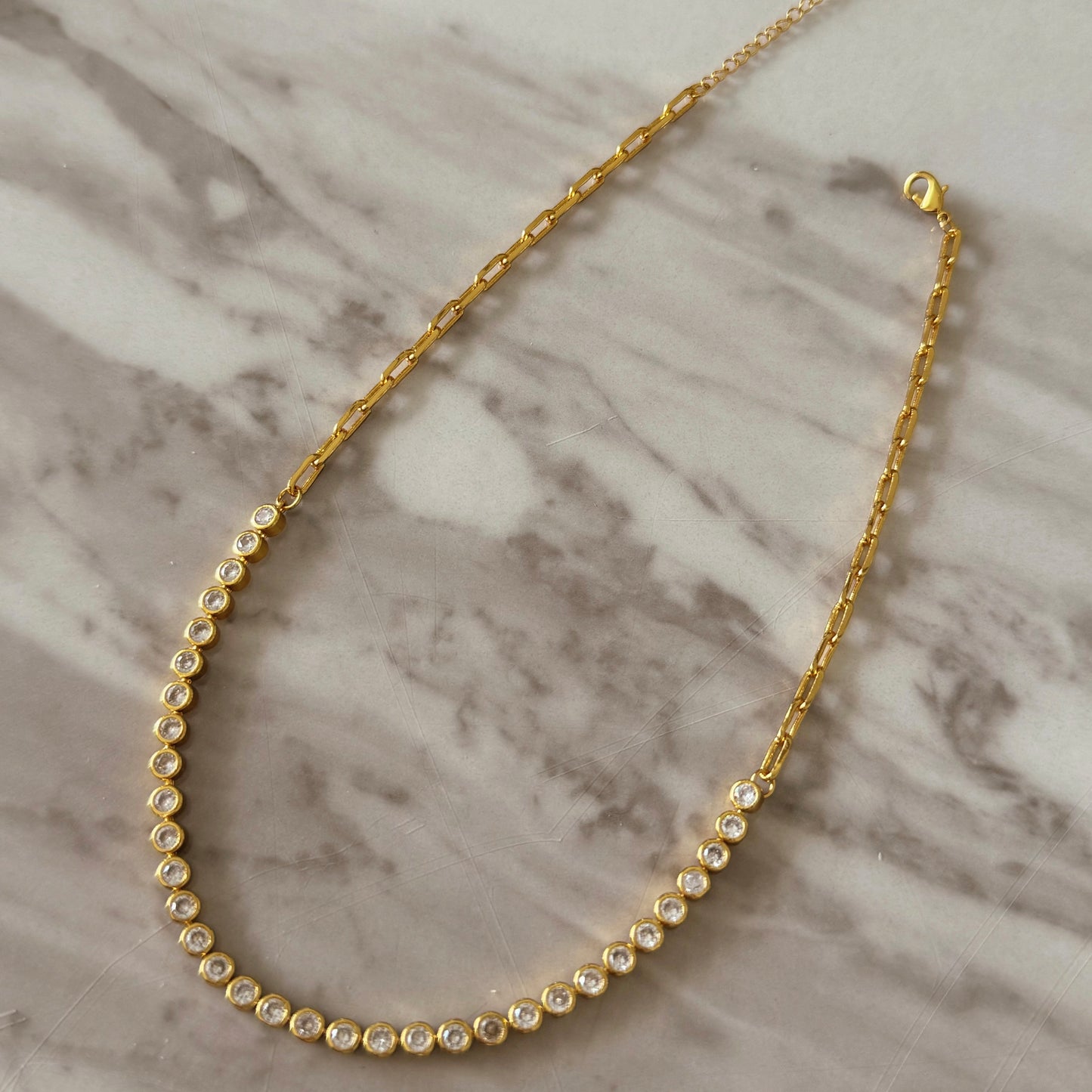 Tennis Chain Choker Necklace