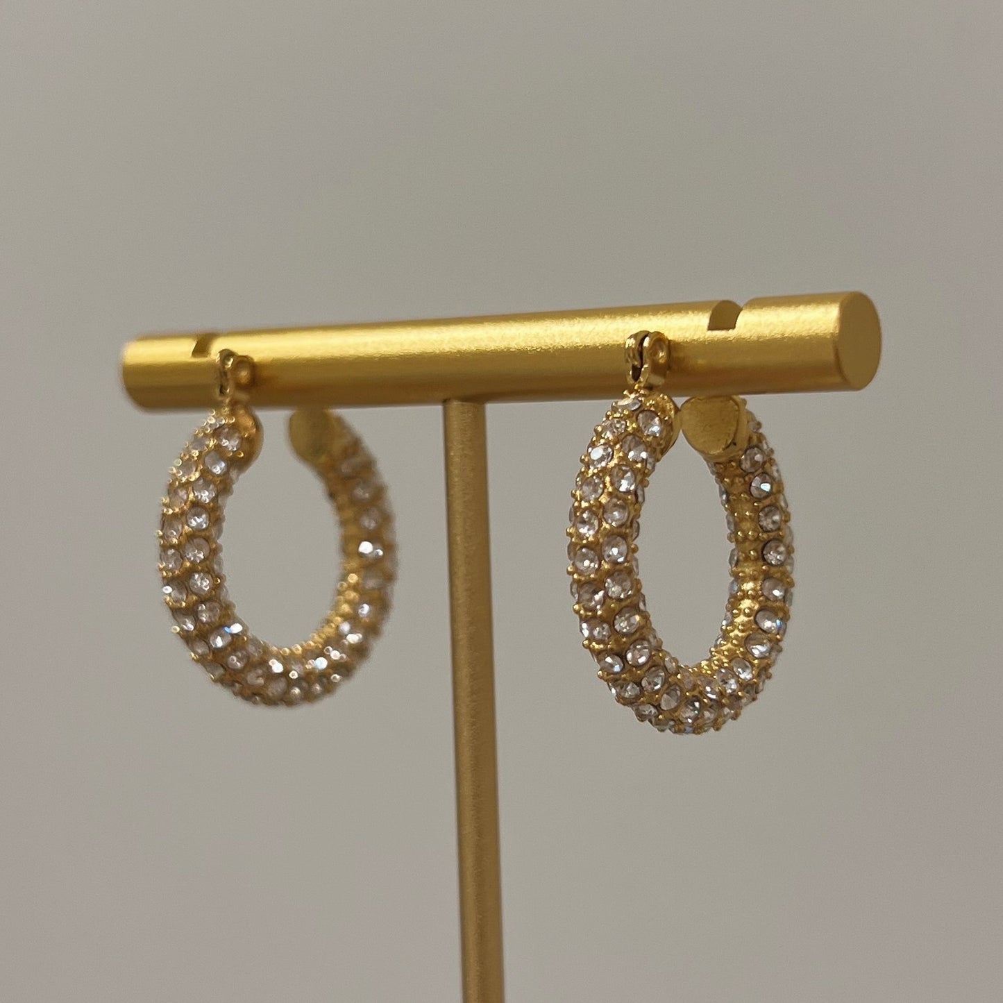 Diamond Hoop Earrings