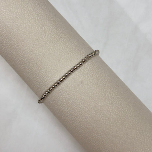 Silver Beaded Bracelet