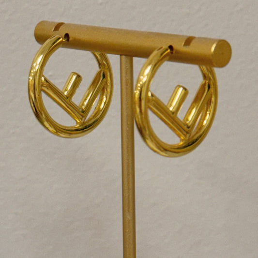 Gold FF Hoops