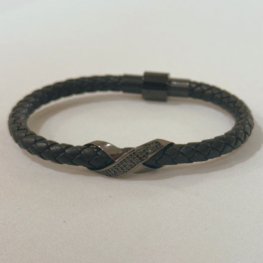 Mens Rope Bracelet Black