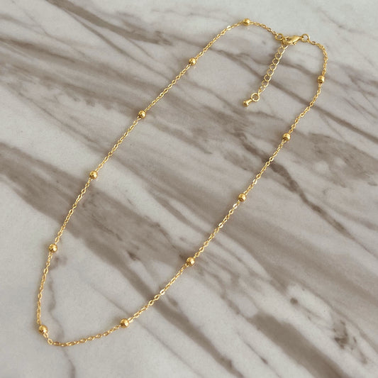 Gold Beads Necklace